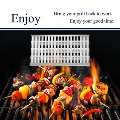 Boloda 18 5/8″ Stainless Steel Grill Heat Plates Shield Flame Tamer Ceramic R…