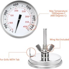 67088 67731 Accurate Grill Thermometer for Weber Genesis 300, Genesis II & Summi