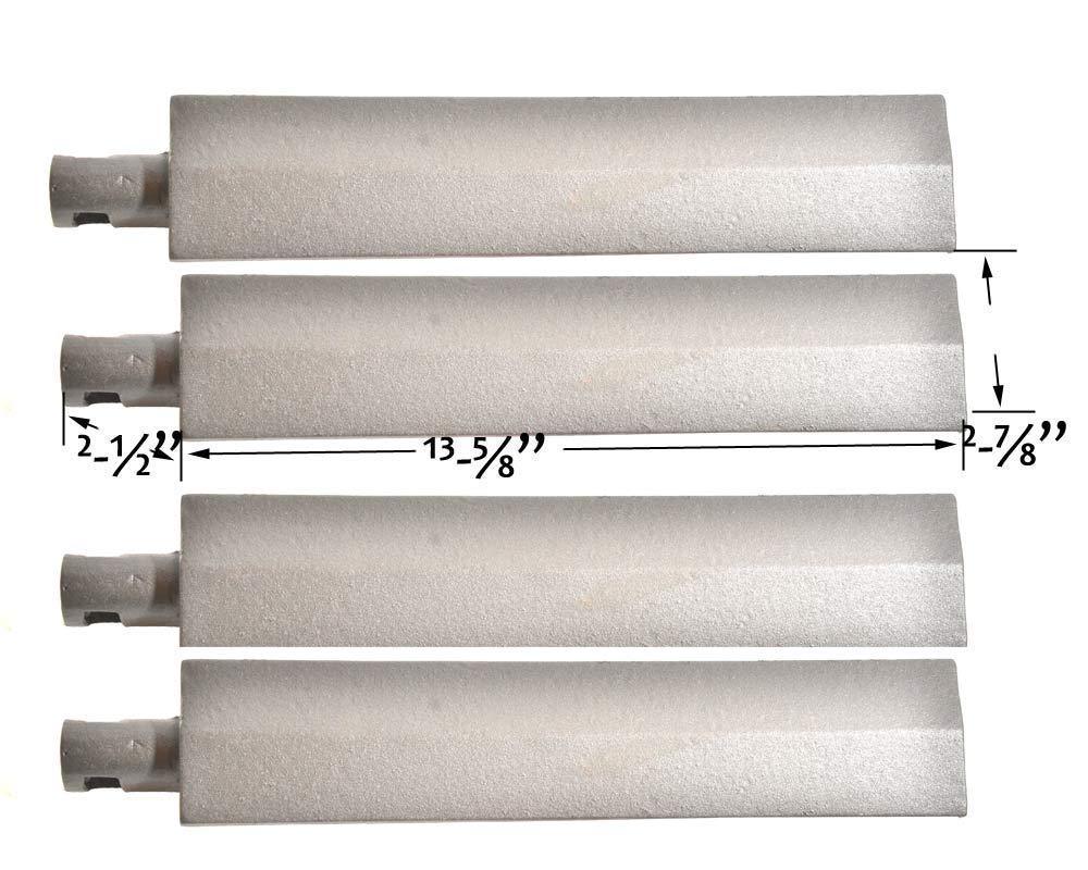 Replacement Cast Burner Flexfire FLX3,FLX4R,FLX5,Cal Flame,Turbo Grills (4-PK)
