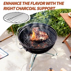 10.5″ Charcoal Grate for Weber Charcoal Grills, Round Charcoal Grate for 14”…