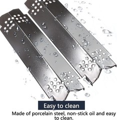 14 9/16-Inch Replacement Flame Tamers for Nexgrill & Grillmaster Grills – 4-Pack