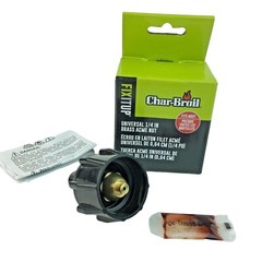Propane Regulator Fitting Replacement Char Boil Universal Fit u Cylinder Brass A