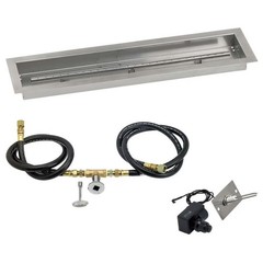 BBQGuys Signature 30 X 6 Inch Stainless Steel Linear Drop-In Pan for Spark