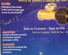 Propane Gas Gauge Brass Retrofit Adapter TVL-212 by Gas Watch