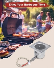 Pellet Grill Fire Burn Pot & Hot Rod Ignitor Kit for Traeger & Pit Boss