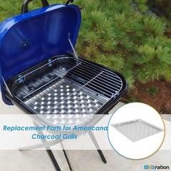 Ash Pan Replacement Parts for Americana Charcoal Grill Walk-A-Bout, Swinger, Siz