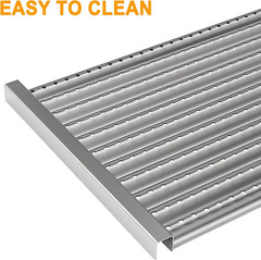 Grill Heat Emitters Stainless Emitter Plates 3Pc Replacement Parts for Charbroil