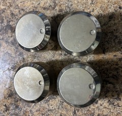 Backyard Classic Gas Grill Control Knobs Set of 4 Square Shaft 2 Inserts
