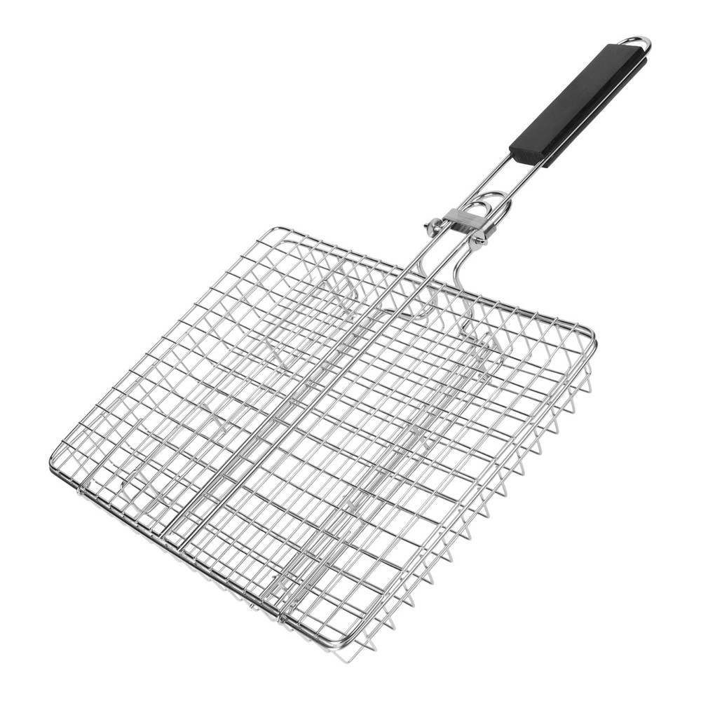 BBQ Accessories Folding Grill Mesh Dishwasher Safe Folding Handle Design