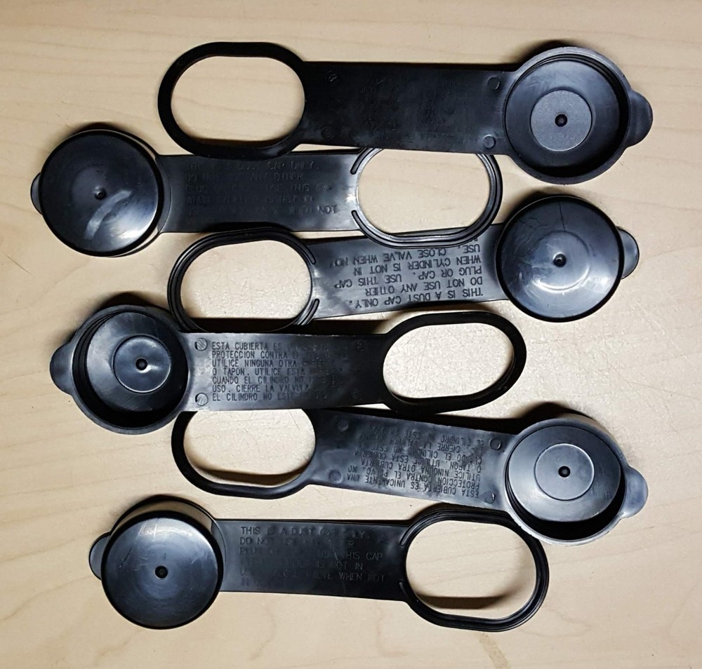 6 NEW Vinyl OPD VALVE PROTECTIVE DUST / SAFETY CAPS for PROPANE / BBQ TANK