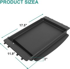 Versatile Cast Iron Griddle for Weber Spirit II & Genesis Grills – 17.5″L x 12″W