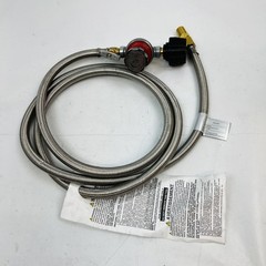 Stainless Steel Braided Propane Hose & Regulator Kit – BBQ, Heater, Fire Pit