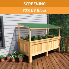 70% UV Block Prvacy & Screening Fabric – Breathable Fence Cover for Patio, Ba…