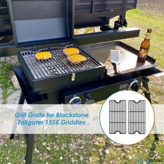 Cast Iron Grill Grate Replacement for Blackstone Tailgater 1555 1827 1550, Cooki