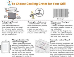 Heavy-Duty 16 15/16″ Grill Grates for Charbroil Advantage, Durable Cast Iron