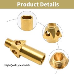 Set of 4 Propane LP Natural Gas Brass Jet Nozzle Sprayer for Cast Iron Burner