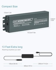Waterproof 12V Power Supply Adapter for Green Mountain Grill Replacement