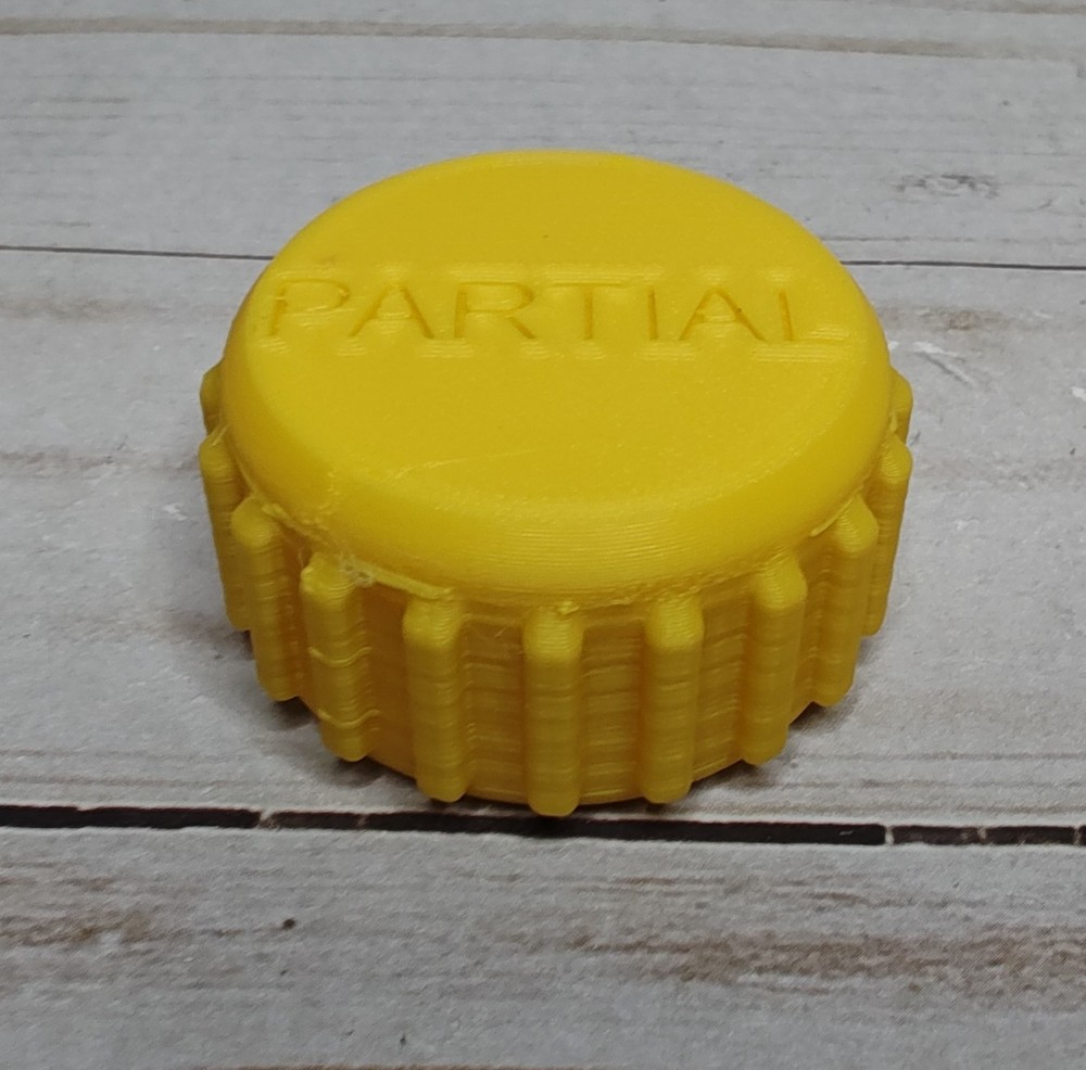 Propane Tank QCC1 Threaded Dust Cap / Cover ~ Yellow PARTIAL ~ 3D Printed
