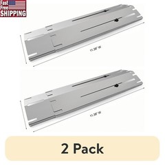 Stainless Steel Heat Tent Replacement Universal Fit 2 Pack Gas Grill Accessory