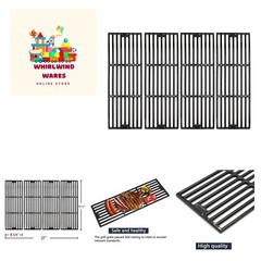 Porcelain Coated Cast Iron Grill Grid Grates Replacement for Chargriller Gas …