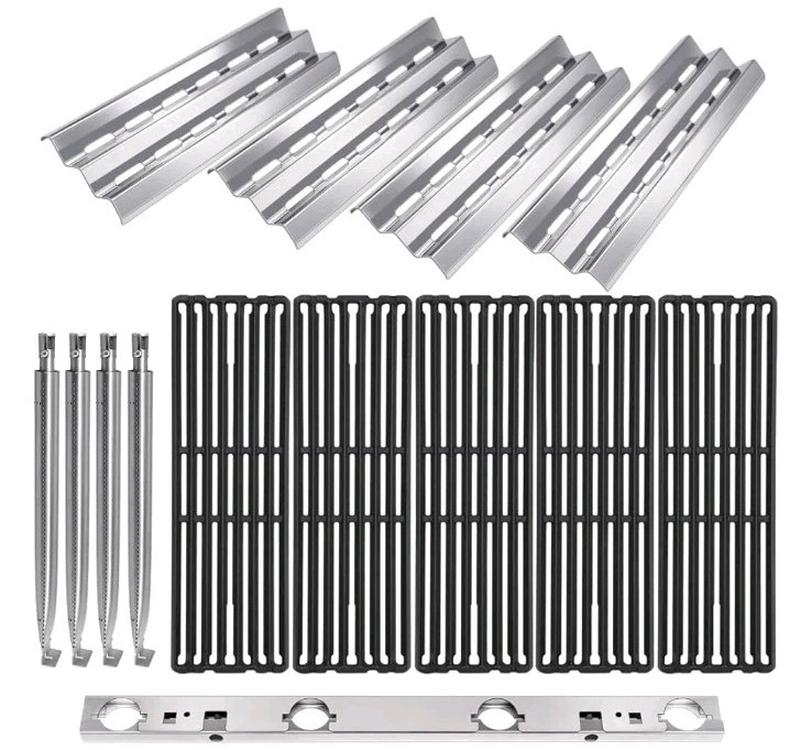 Grill Grates Heat Plates Burner Kit for Broil King 9561-54 Regal 420 440 490 XLS