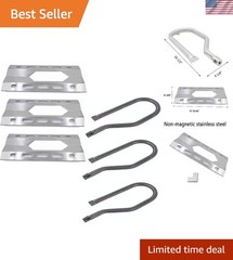 3-Pack Stainless Steel Heat Plates & Burners for Nexgrill & Kirkland Grills