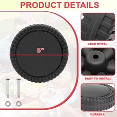 Replacement 6 Inch Grill Wheels for Coleman LXE RoadTrip, High Load Capacity