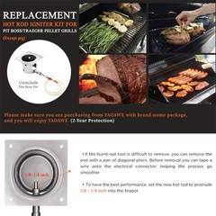 Hot Rod Igniter Replacement Kit for Pellet Grill Ignition Repair Part