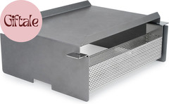 Heavy Duty Steel Heat Baffle Diffuser, Heat Deflector with Smoker Box, Heat Diff