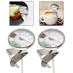Milk Frothing Thermometer Set 2Pcs for Coffee and Chocolate Steaming Use