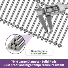 Stainless Steel 21.75″ Cooking Grid Grates for Traeger Pro 575/Pro 22,Grates …
