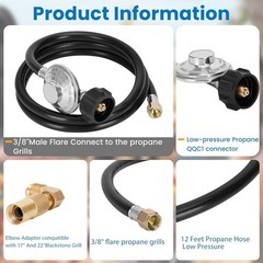 Versatile Propane Regulator for Outdoor Cooking