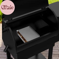 Heavy Duty Steel Heat Baffle Diffuser, Heat Deflector with Smoker Box, Heat Diff