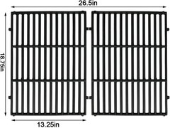 18.75″ Cast Iron Cooking Grates for Weber Genesis II LX 300 66095 2-Pack