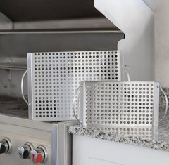 Stainless Steel Grill Trays, 11″x7″ and 11″x17″, Set of 2