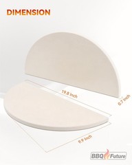 BBQ Future Ceramic Heat Deflector Plates for Kamado Joe Big Joe I, II, III, XL B