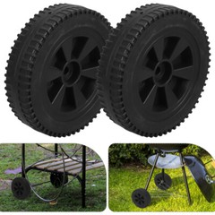 2 Pcs Caster Cart Grill Wheels Replacement Bbq Gas Part for Barbecue