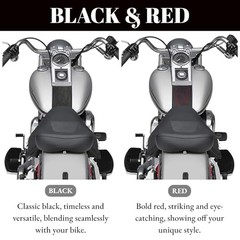 PU Leather Gas Tank Panel Bib for Harley Softail FLSTF 2000-2017, For Black