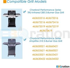 Durable 17″ Porcelain Emitter Grates for Charbroil Performance Grills – 2-Pack