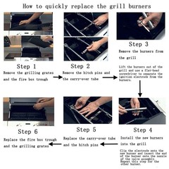 Grill Replacement Parts for Charbroil Commercial 4 Burner 463241113, 46344991…