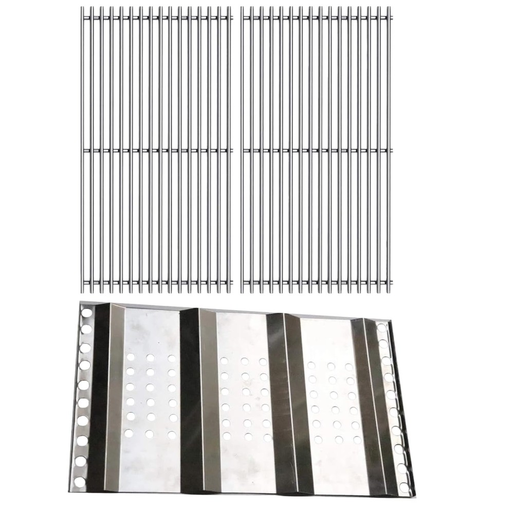 Htanch S56202 15 5/8″ Stainless Steel Cooking Grates Grid with 96201 Heat Pla…