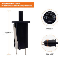 Hopper Lid Door Switch 1-Pack for Char-Griller Gravity Fed 980 Grill