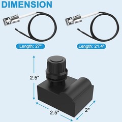 Grill Igniters for Charbroil Ignitor Replacement Kit, 4-Outlets Electronic Ig…