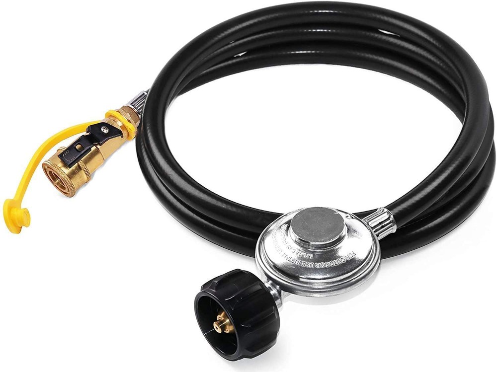 Quick Connect Propane Hose with Regulator 6 ft for Olympian 5100, 5500 RV Grill