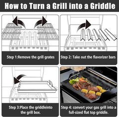 Flat Top Griddle Insert for 4 Burner Kenmore 146.16197210 146.16142210 Full Size