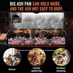 20 inch Ash pan for Chargriller 5050, 5072, 5650, 2123 Charcoal Grills, Char-…