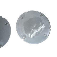 New Open Coleman Grill 9949A Wheel Hub Caps Replacement Parts Gray