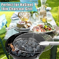 High Quality Round Grill Grate Replacement Cooking Rack Heavy Duty Iron Steel US
