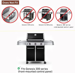Grill Flavorizer Bar Heat Deflector Replacement for Weber Genesis 310 320 330