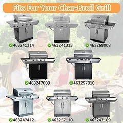 3-Pack Grill Grates Replacement for Charbroil Models – Durable BBQ Parts